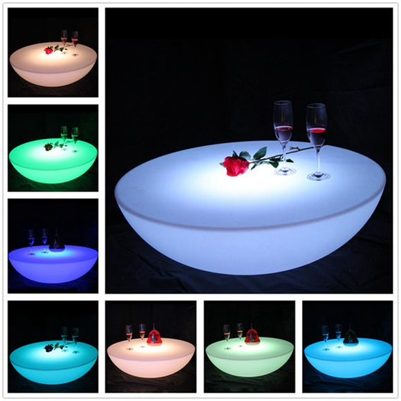 Colorful Outdoor Bar Table Set LED Plastic Battery Round Furniture SK-LF17 (D60*H20cm) Free Shipping 1pc